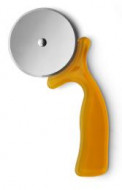Pizza Cutter with Coloured Plastic Handle  
