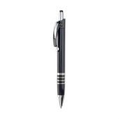 Plastic Pen with Silver Aluminum Ring