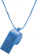 Plastic Whistle with Neck Cord 