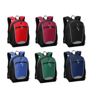 Polyester Backpack with One Zippered Compartment
