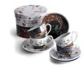 Porcelain Cappuccino Cup Set