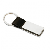 PU Keyring W/ Metal Plate 