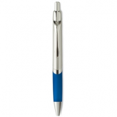 Push Type Ballpen with Silver Barrel