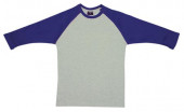 Raglan 3/4 Sleeve Cotton 