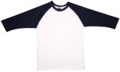Raglan 3/4 Sleeve Cotton 