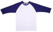 Raglan 3/4 Sleeve Cotton 