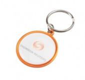 Rainbow Keyring with Clear Dome Covering 