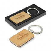 Rectangular Wood Keyring