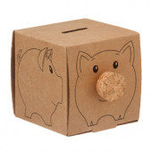 Recycled Cardboard Piggy Bank