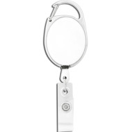 Retractable Badge Holder w/ Carabiner Clip 