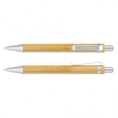 Retractable Bamboo Barrel Pen 
