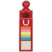 Ribbon Dye Cut Bookmark/Ruler with Noteflags