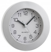 Round Wall Clock - Silver Rim