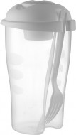Salad Shaker with dressing container and Fork