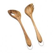 Salt & Pepper Timber Salad Servers Pack