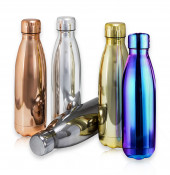 Shiny Metallic Double Wall Bottle