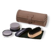 Shoe Polish Kit in Suede Travel Case