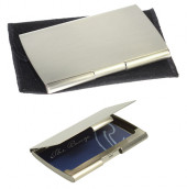 Silver Nickel Pocket Business Card Holder