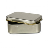 Silver Rectangular Tin