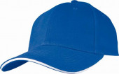 Six Panel Sandwich Baseball Cap in Blue