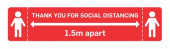 Social Distancing Signage Sticker 200 x 42cm