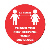 Social Distancing Signage Sticker 25cm