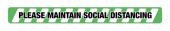 Social Distancing Signage Sticker 60 x 7cm