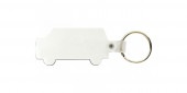 Soft PVC Keytag with Chrome Split Ring 