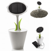 Solar Flower with 2500 mAh Rechargeable Battery
