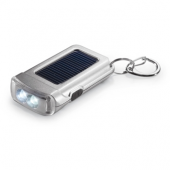 Solar powered torch keyring