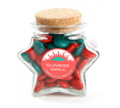 Star Glass Jar with Confectionery