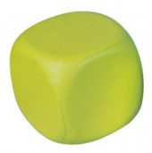 Stress Reliever PU Dice Yellow Green