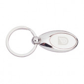 Tear Drop Silver Keyring