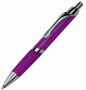 Translucent Drop Action Ballpoint Pen in Purple