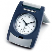 Travel alarm clock with cover
