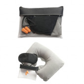 Travel Comfort Set in Plastic Zip Pouch 