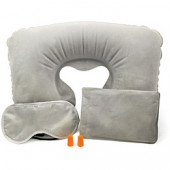 Travel Comfort Set with Inflatable Neck Pillow