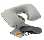 Travel Set With Pillow, Eyemask And Plugs