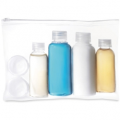 Travelling pouch with bottles