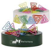 Triangle Paperclips on Paperweight Magnetic Base