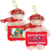 Versatile Business Card Bear With Cap