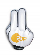 White Inflatable Giant Cheering Hands