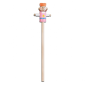 Wooden Pencil With Puppet Head 