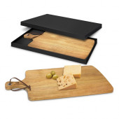 Wooden Serving Board with Stainless Steel Rivet Handle