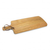 Wooden Serving Board with Stainless Steel Rivet Handle 