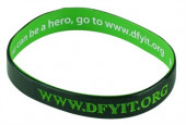 Wristband with Inside Print and Outside Colour Infill